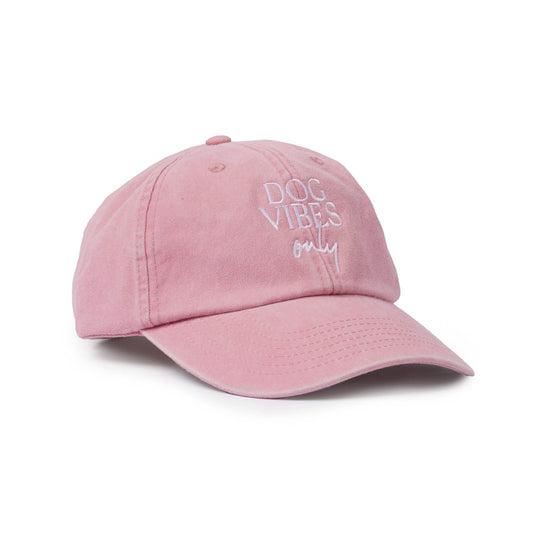 Dog vibes keps i hög kvalitet för hundägare - Vintage pink