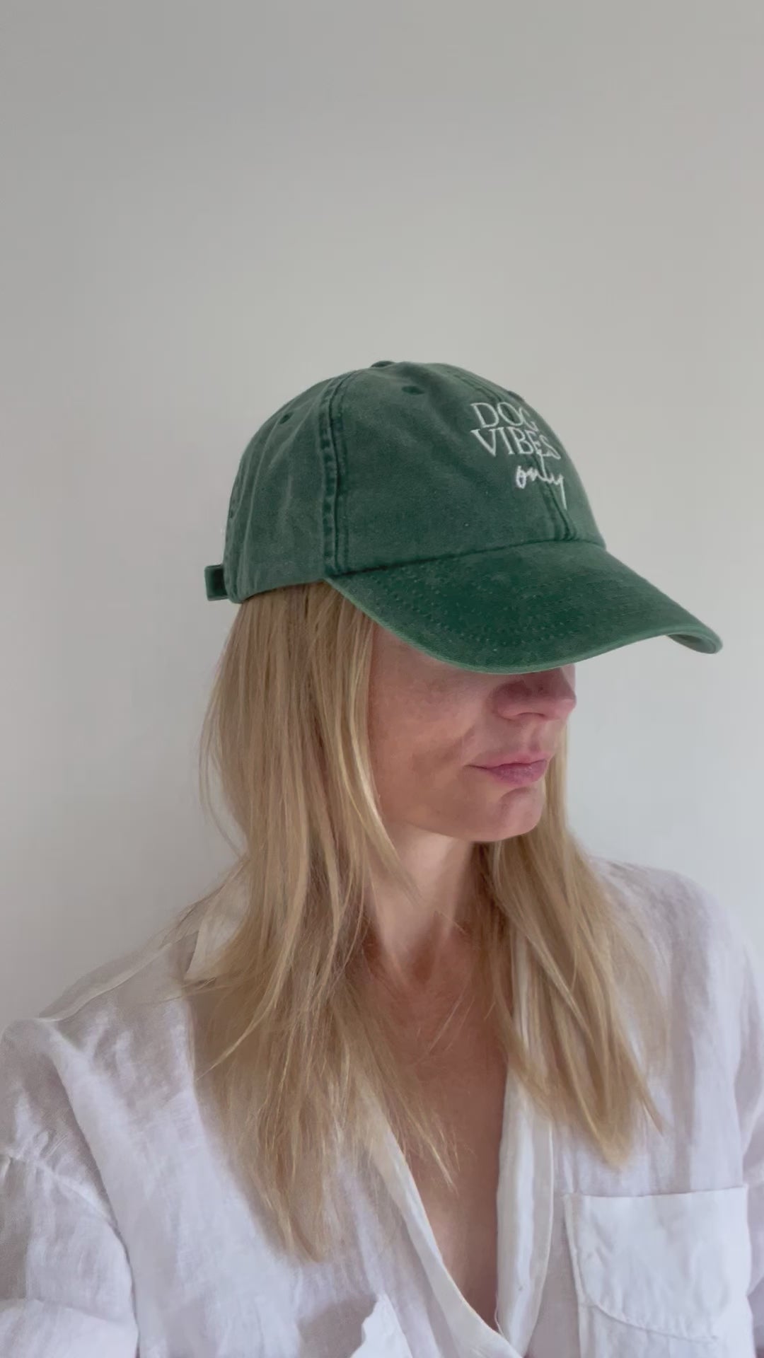 Dog vibes keps i hög kvalitet för hundägare - Vintage green